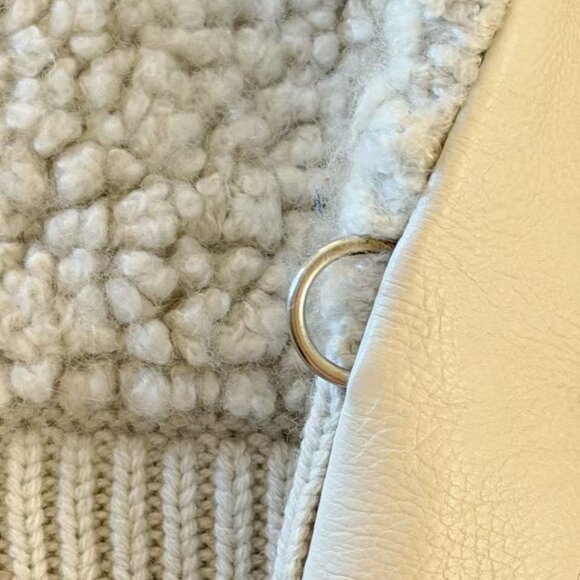 Hermès Real Fur & Shearling Lambskin Vest FR34 –Rare Cream Beige - Picture 8 of 16